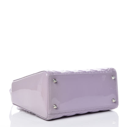 Christian Dior Patent Cannage Medium Lady Dior Lilac 7 of 12