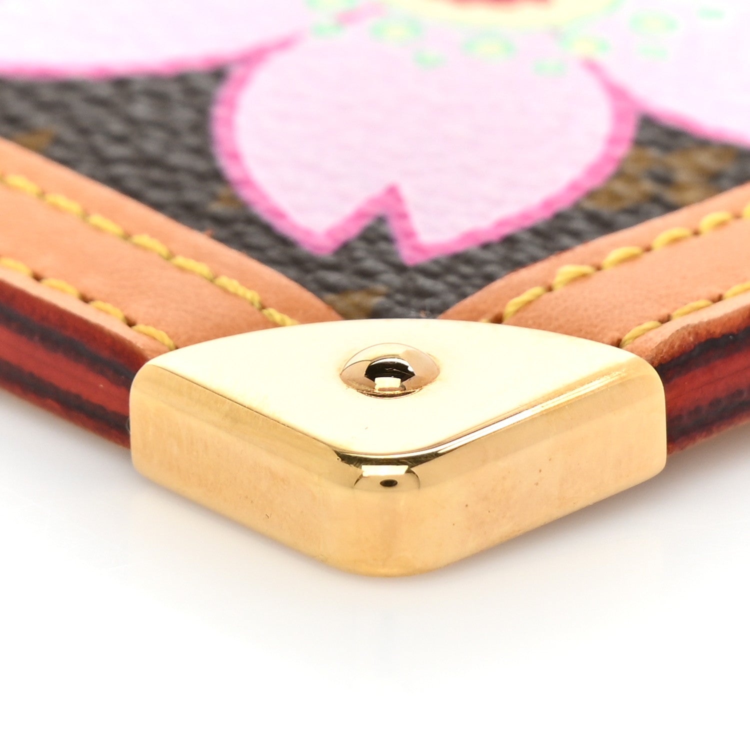 Louis Vuitton Monogram Cherry Blossom Key Pouch Brown 7 of 8