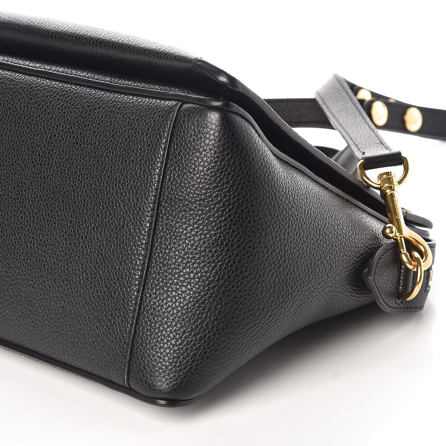 Mulberry Small Classic Grain Stud Tote Black 7 of 9
