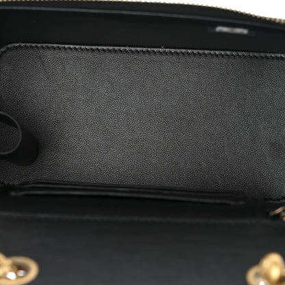 Chanel Lambskin Quilted Small Pillow Crush Vanity Case With Chain Black 5 of 12