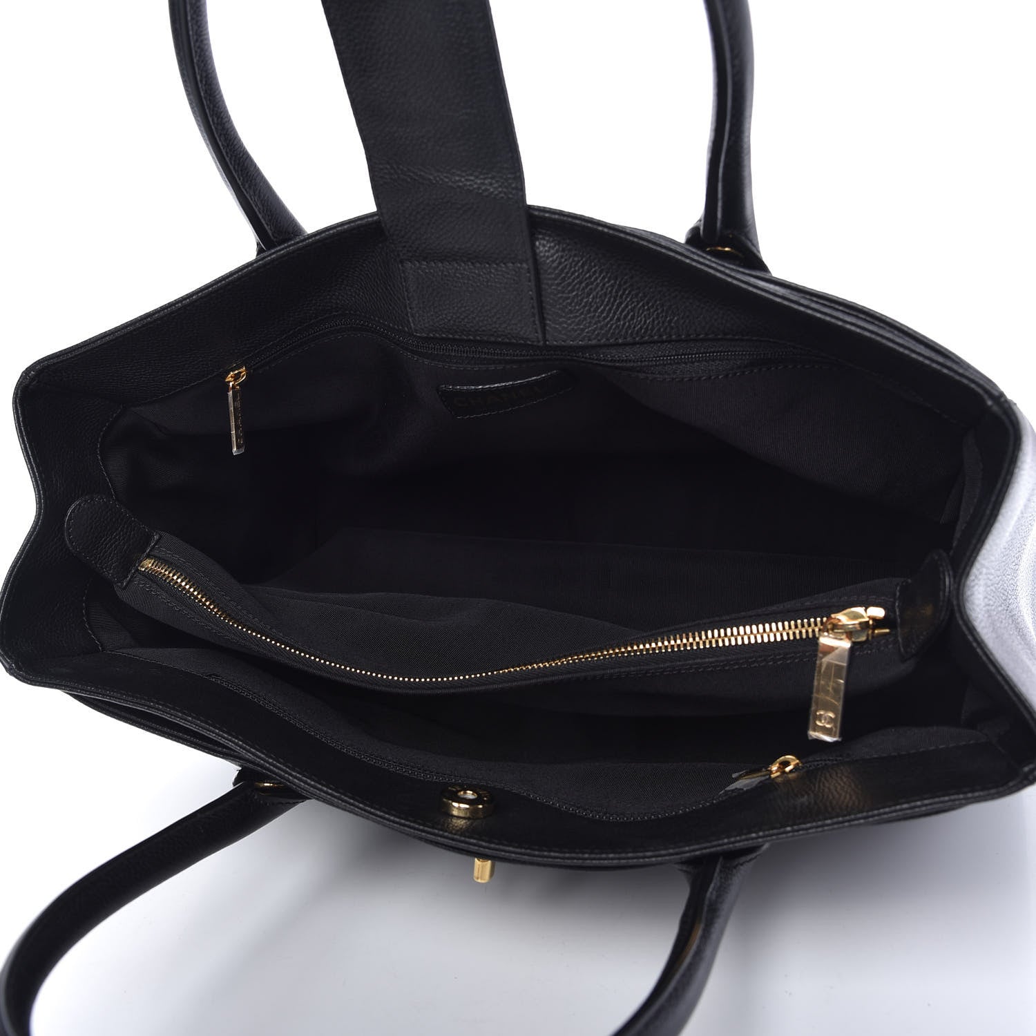 Chanel Calfskin Cerf Shopper Tote Black 5 of 11