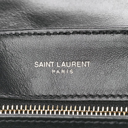 Saint Laurent Calfskin Y Quilted Monogram Toy Loulou Crossbody Bag Black 6 of 12