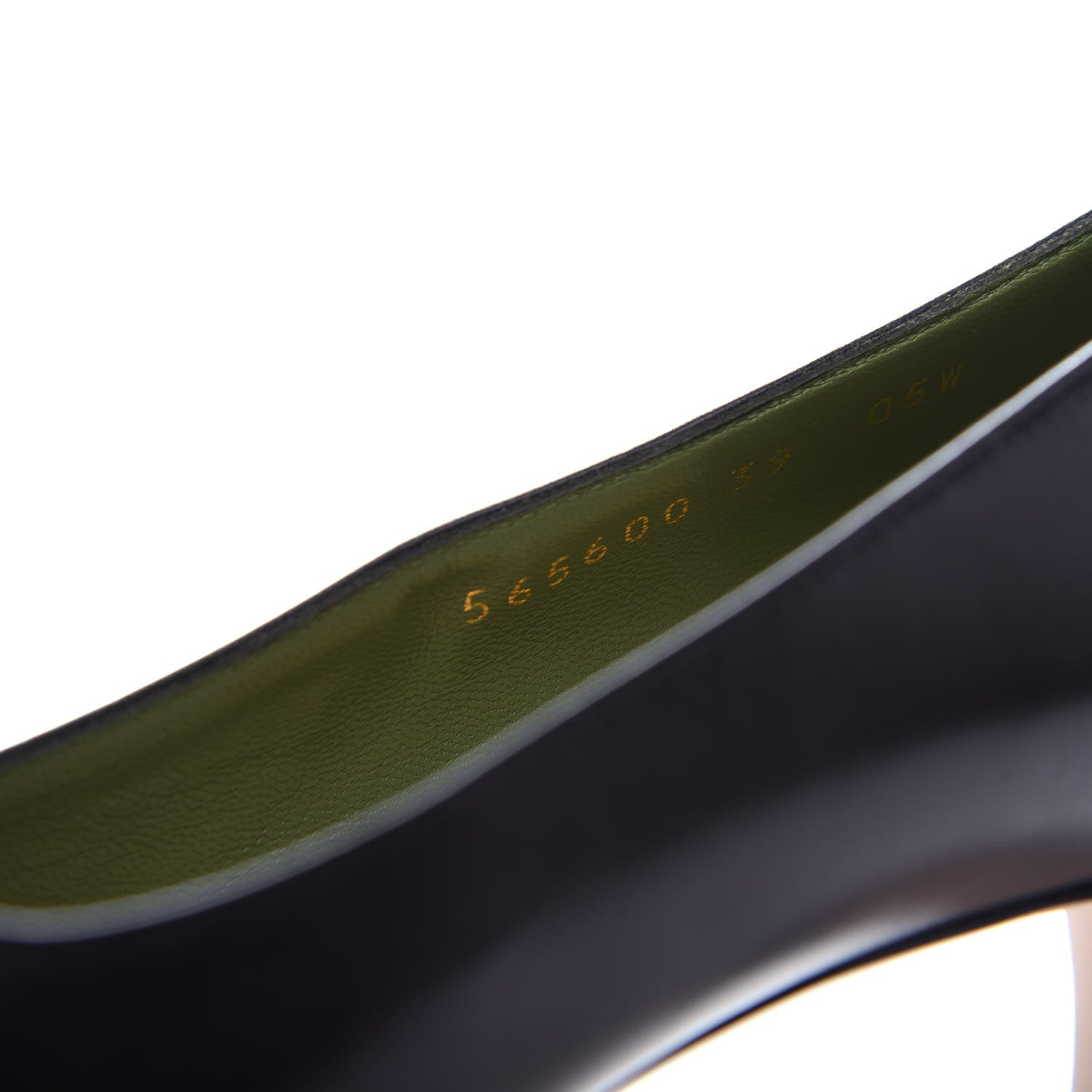 Gucci Malaga Kid Half Moon GG Square Toe Pumps 39 Black 10 of 11