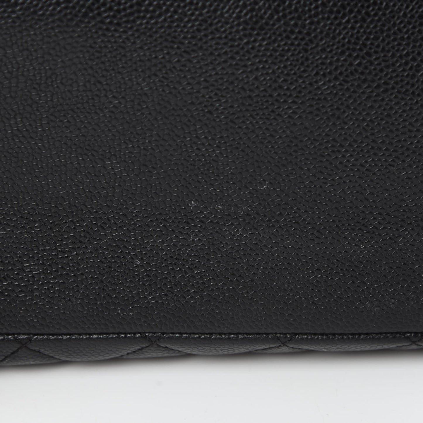 Caviar Quilted Grand Shopping Tote GST Black