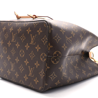 Louis Vuitton Monogram Braided Neonoe MM Peach Cream 9 of 9