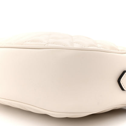 Gucci Calfskin Matelasse Aria Small GG Marmont Chain Shoulder Bag Mystic White 10 of 12