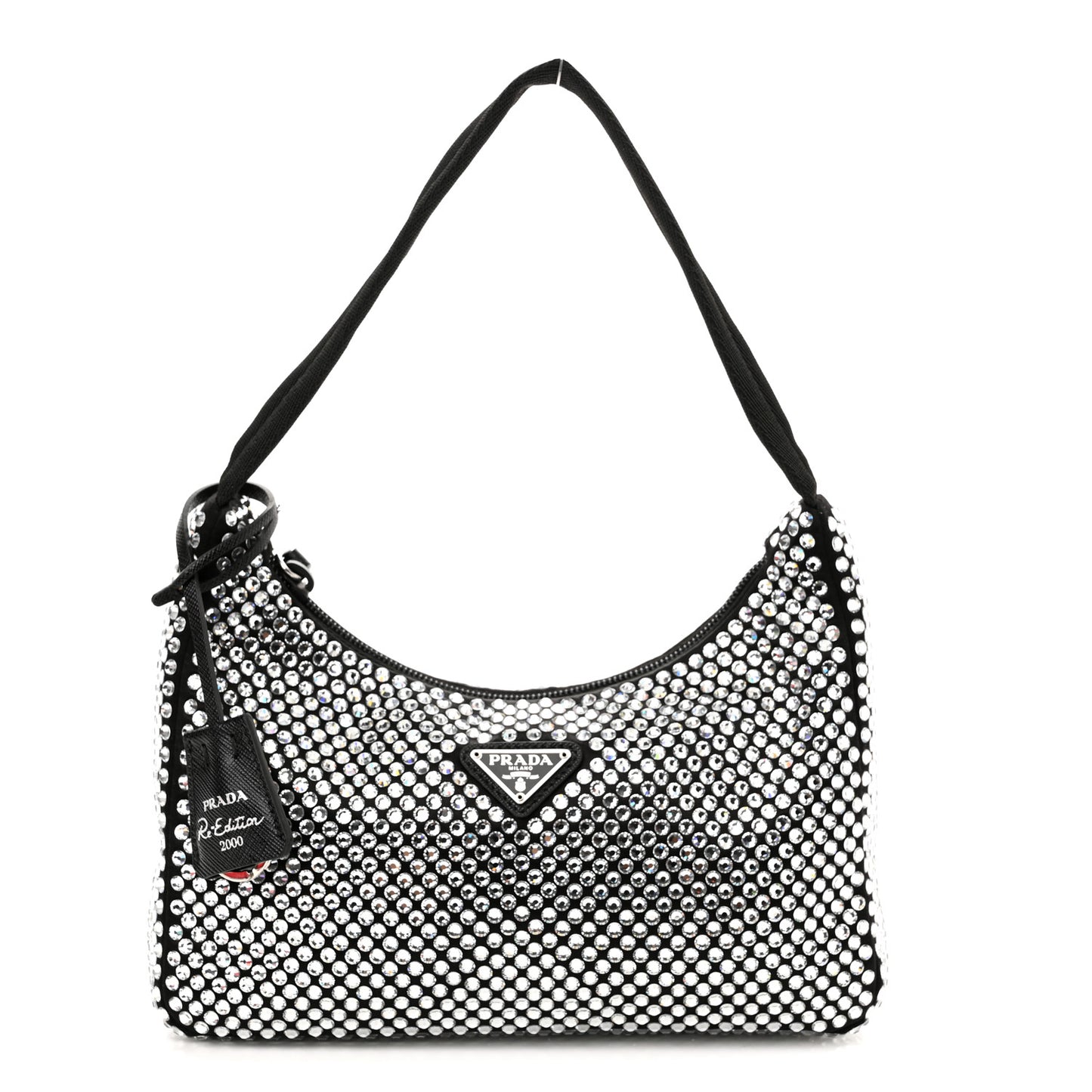 Satin Crystal Mini Re-Edition 2000 Bag Cristal