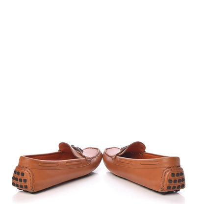 Hermes Supple Calfskin Womens Irving Driving Moccasin Loafers 39 Gold 6 of 14