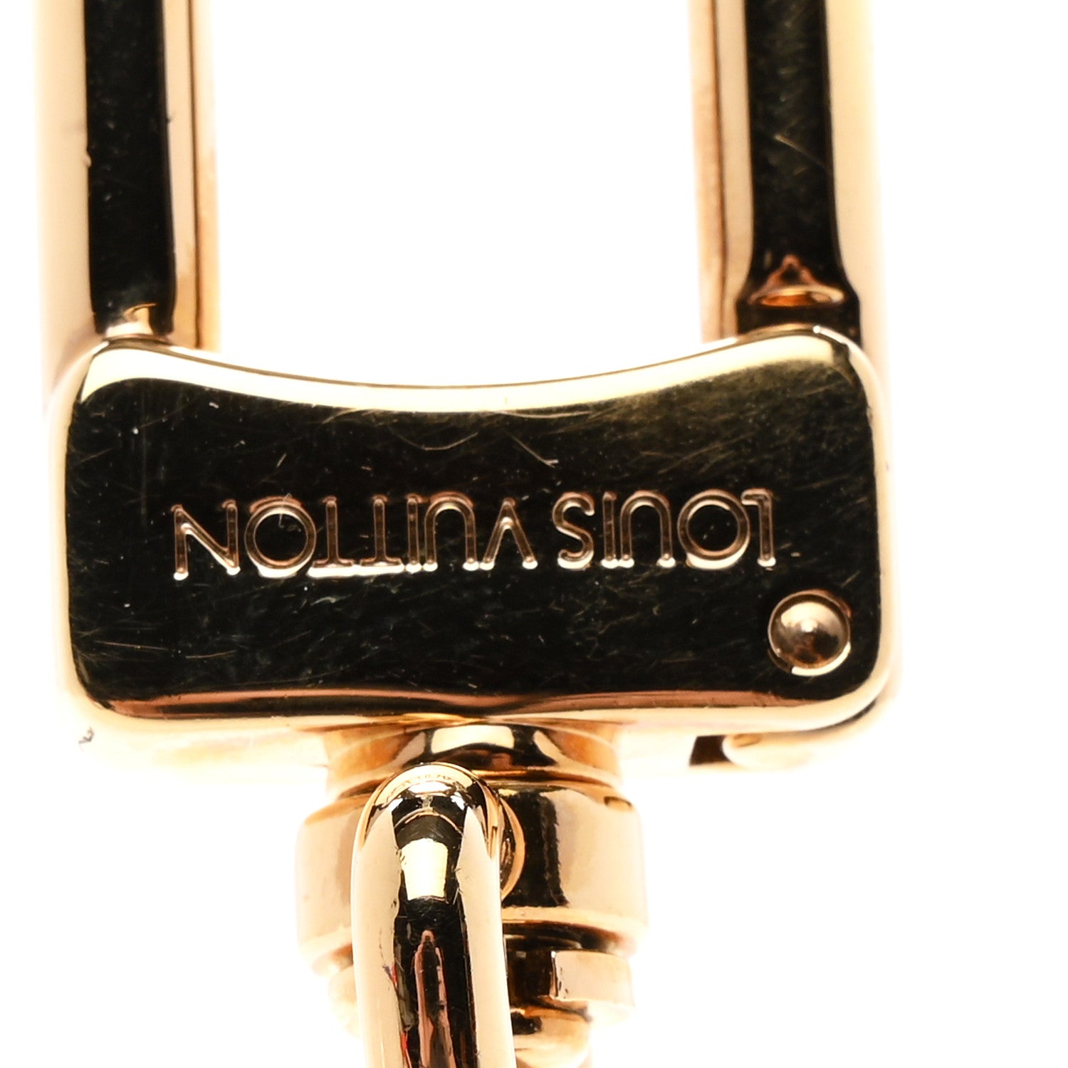 Louis Vuitton LV Facettes Bag Charm Key Holder Gold 4 of 5