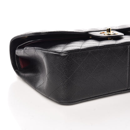 Chanel Caviar Quilted Jumbo Double Flap Black 5 of 10