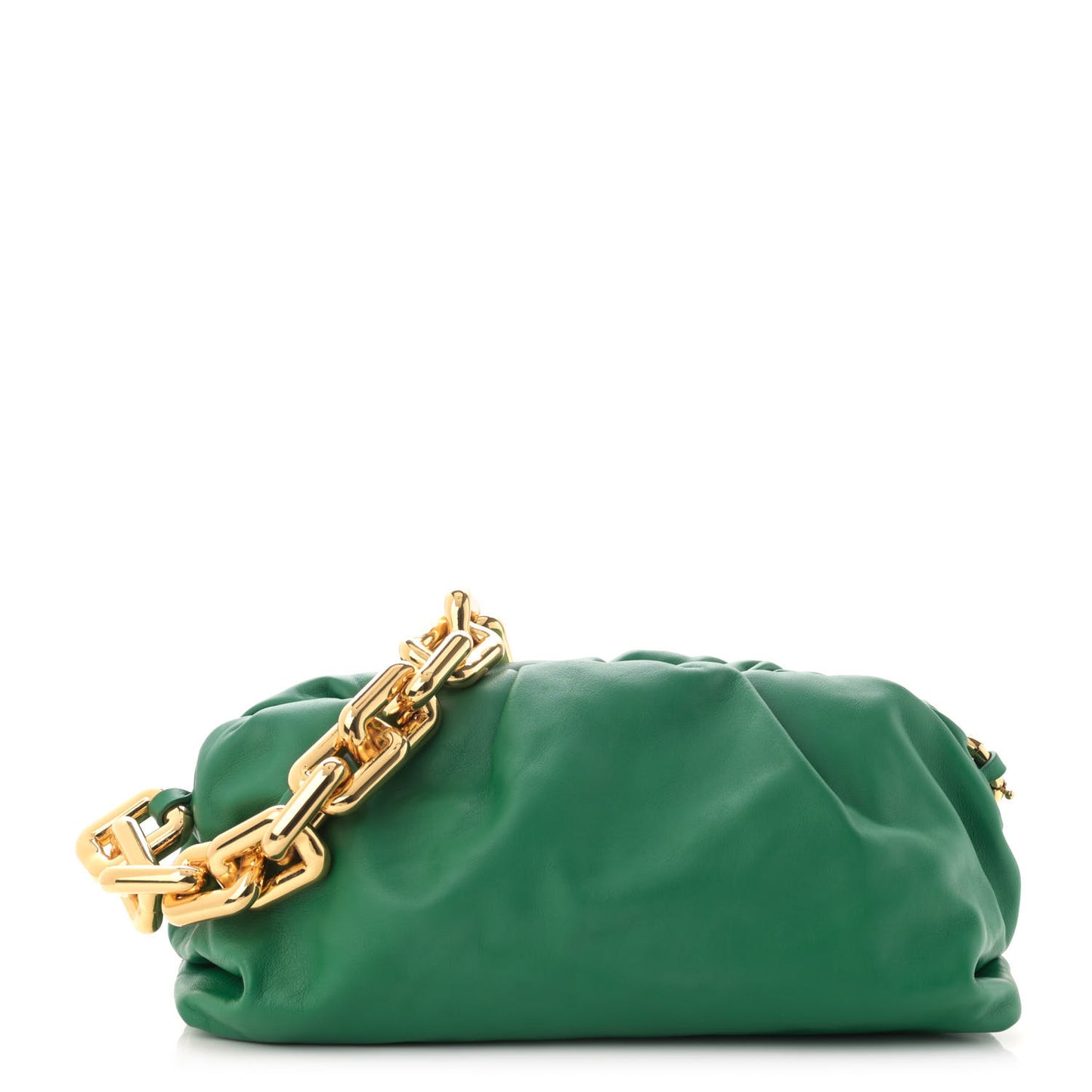 Calfskin The Pouch Chain Racing Green