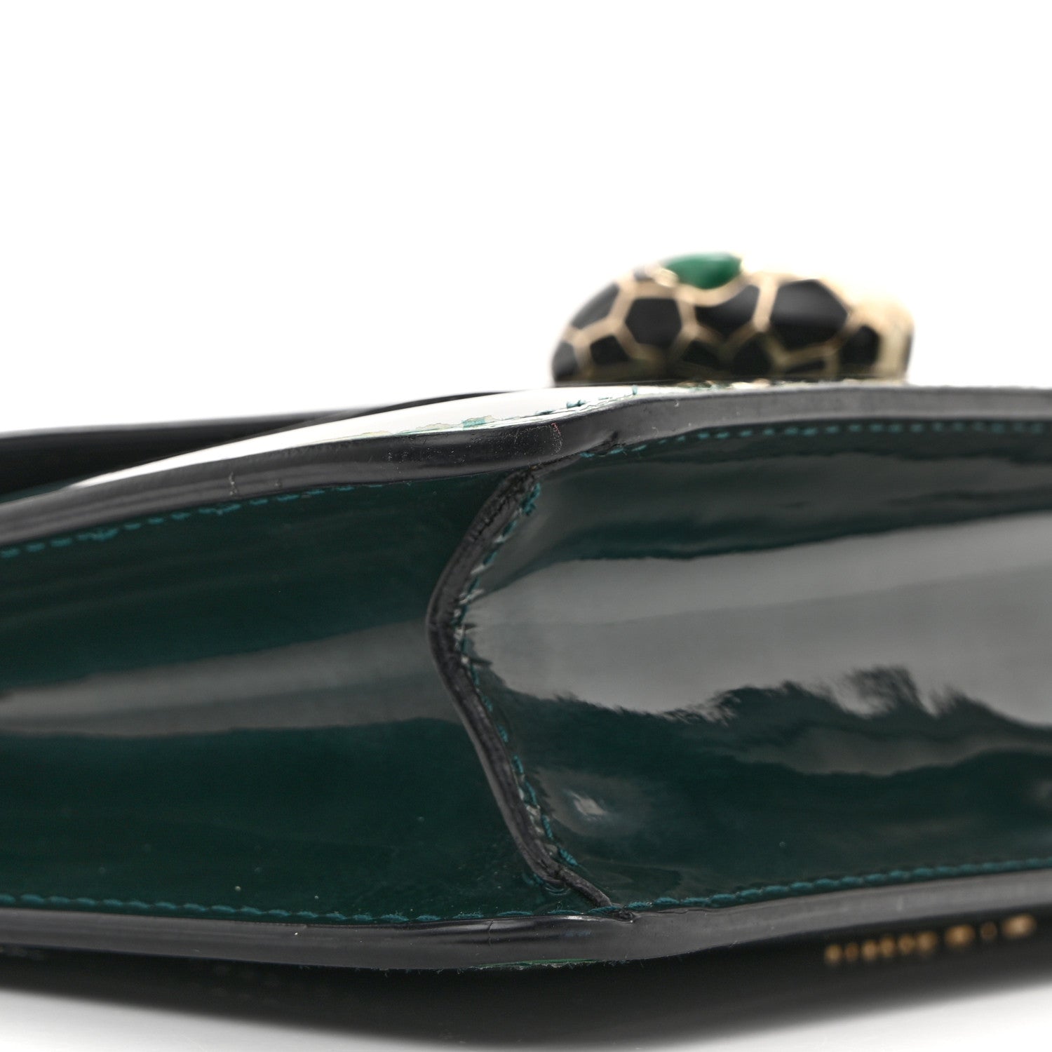 Bulgari Metallic Serpenti Forever Small Shoulder Bag Green 9 of 12