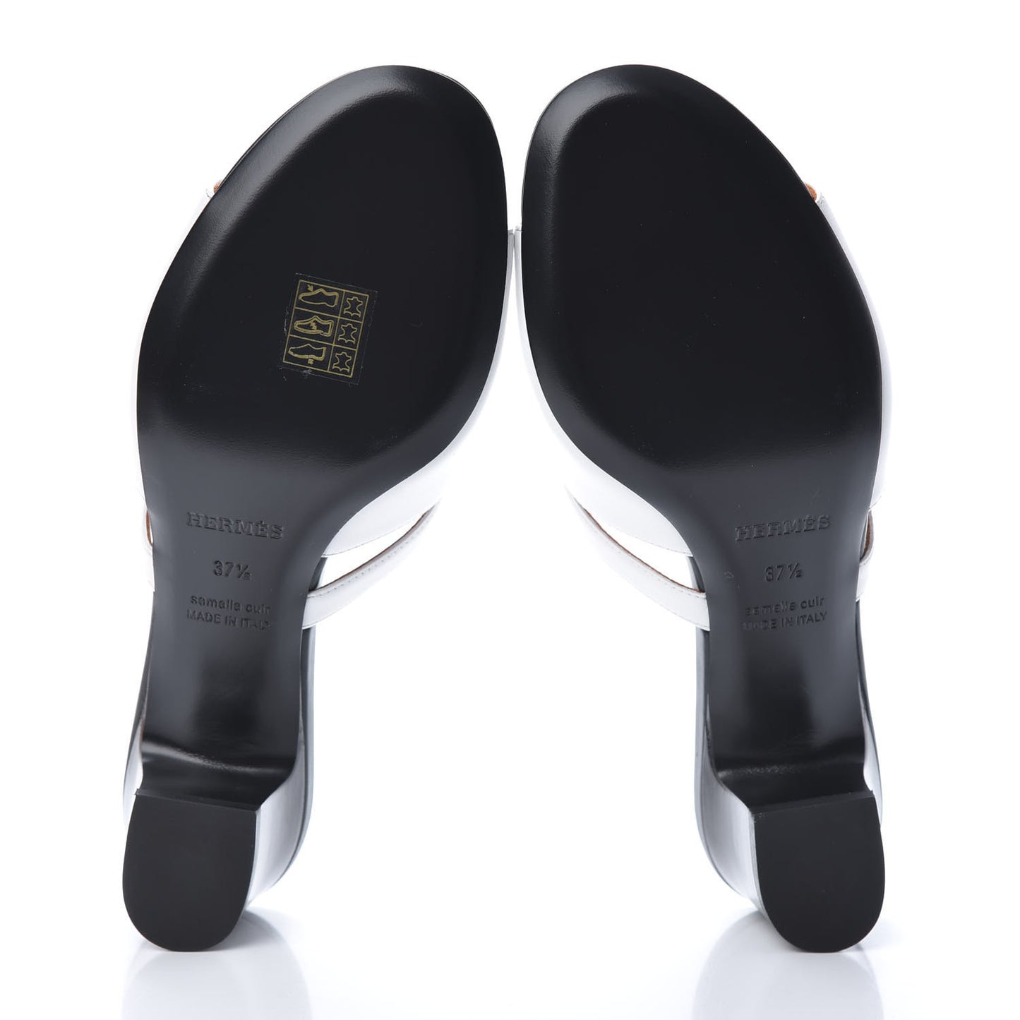 Goatskin Candy Sandals 37.5 White