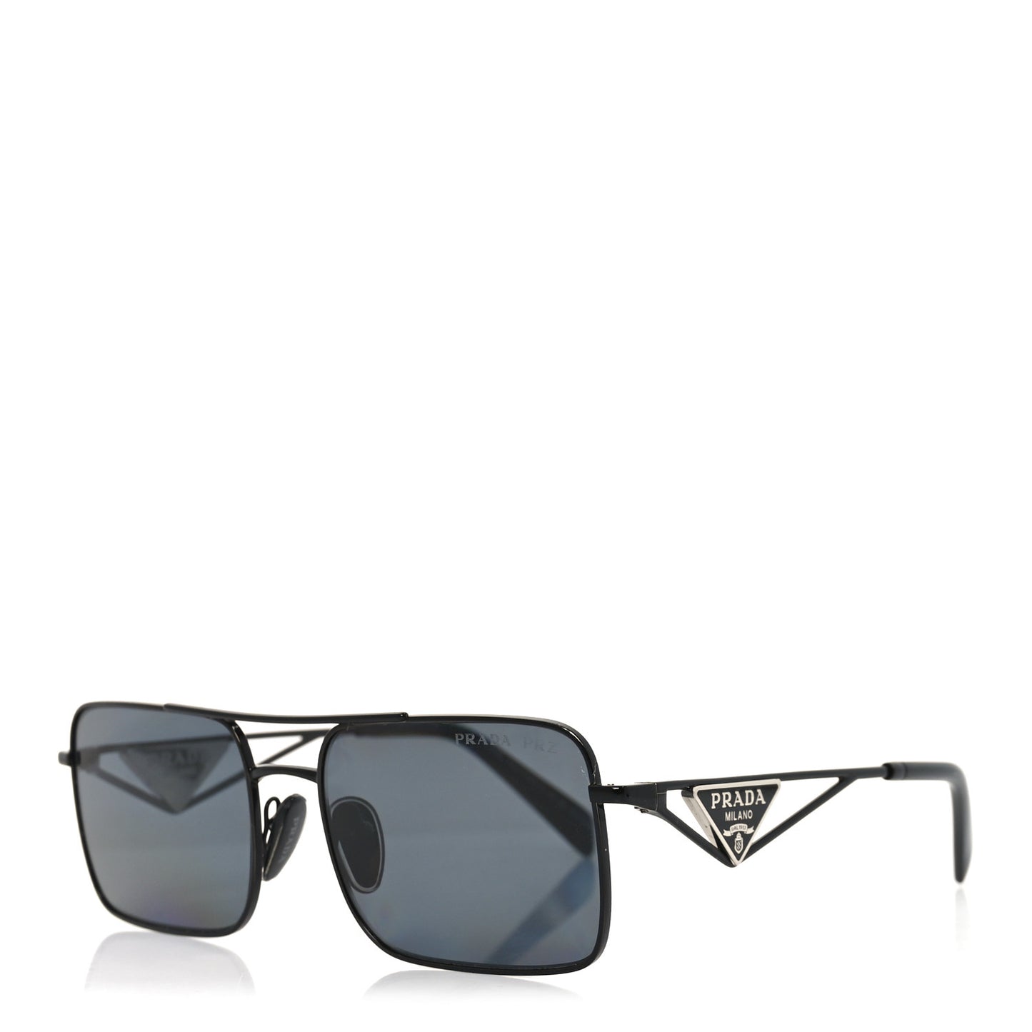 Metal Symbole Triangle Logo Sunglasses SPR A52 Black