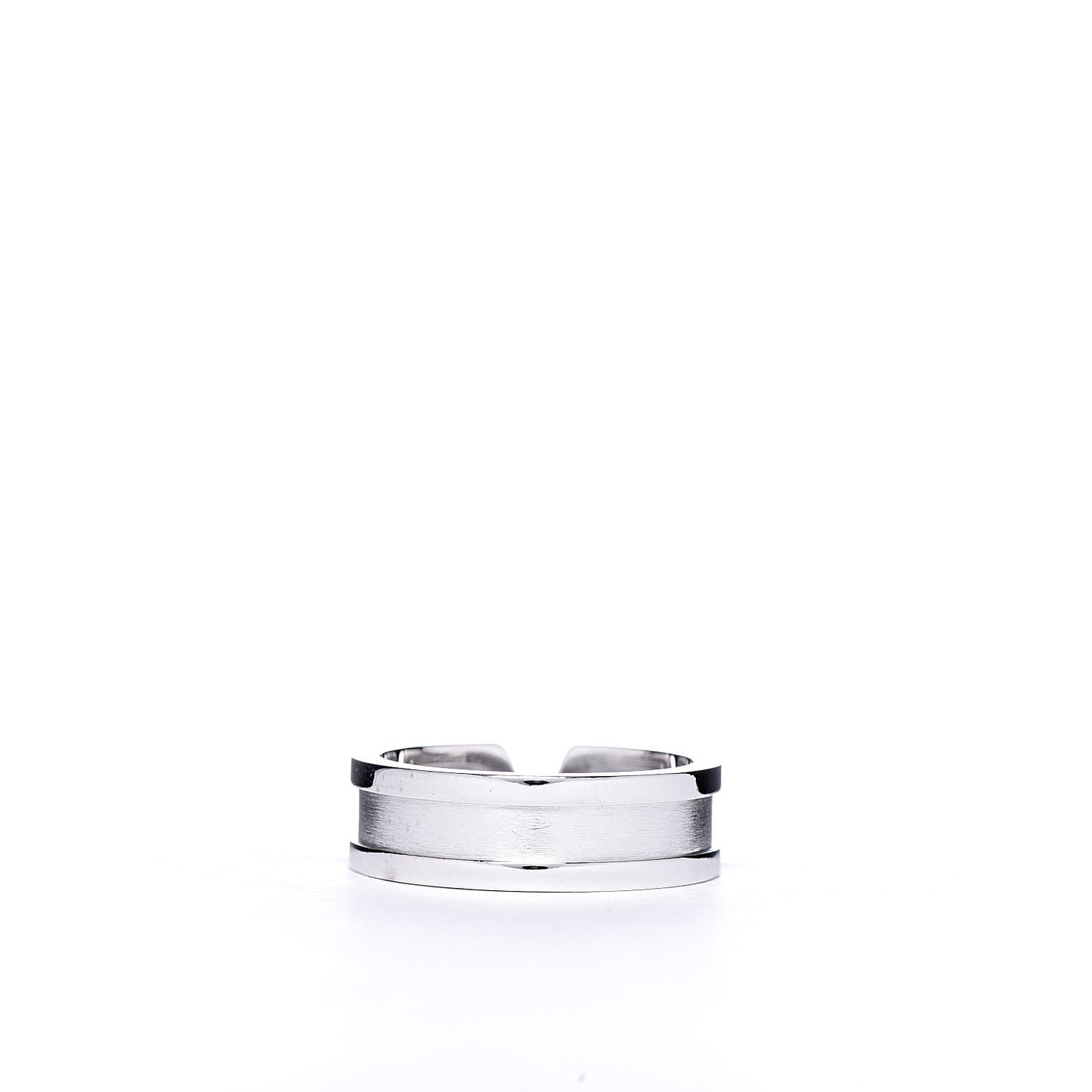 18K White Gold 6.5mm C De Ring 56 7.5