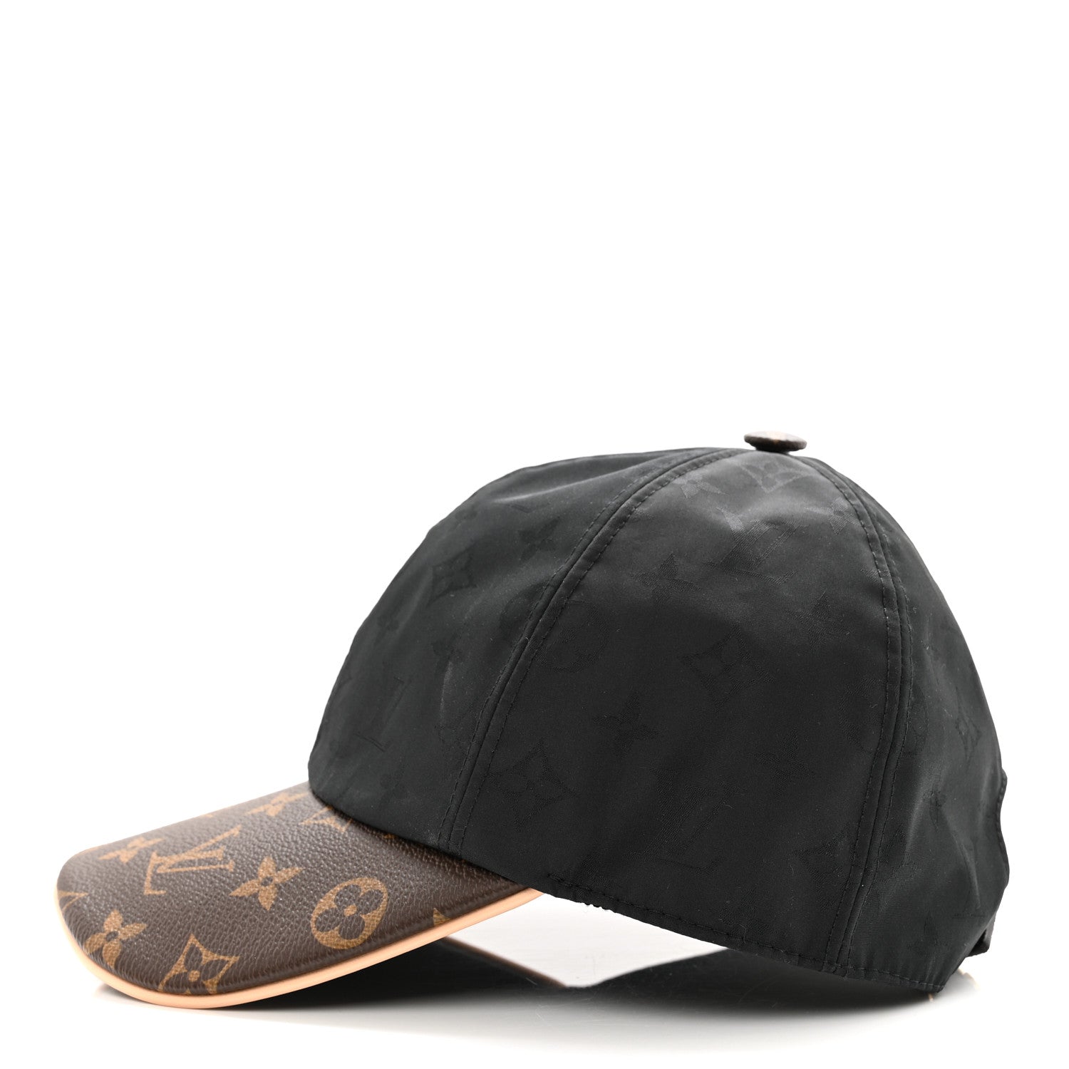 Louis Vuitton Polyester Silk Monogram LV Get Ready Cap M Black 4 of 11