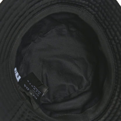 Prada Re-Nylon Rubber Logo Mens Bucket Hat L Black 7 of 8