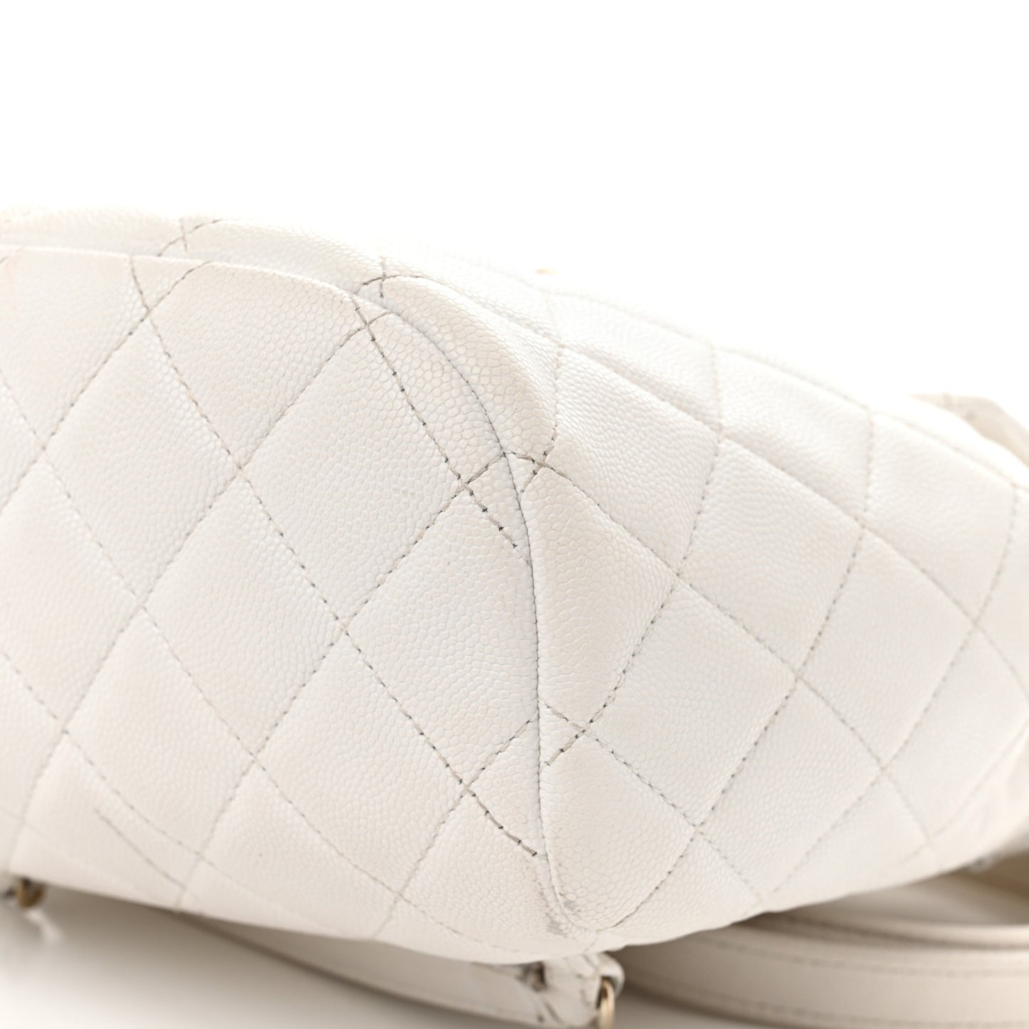 Caviar Quilted Mini Urban Spirit Backpack White