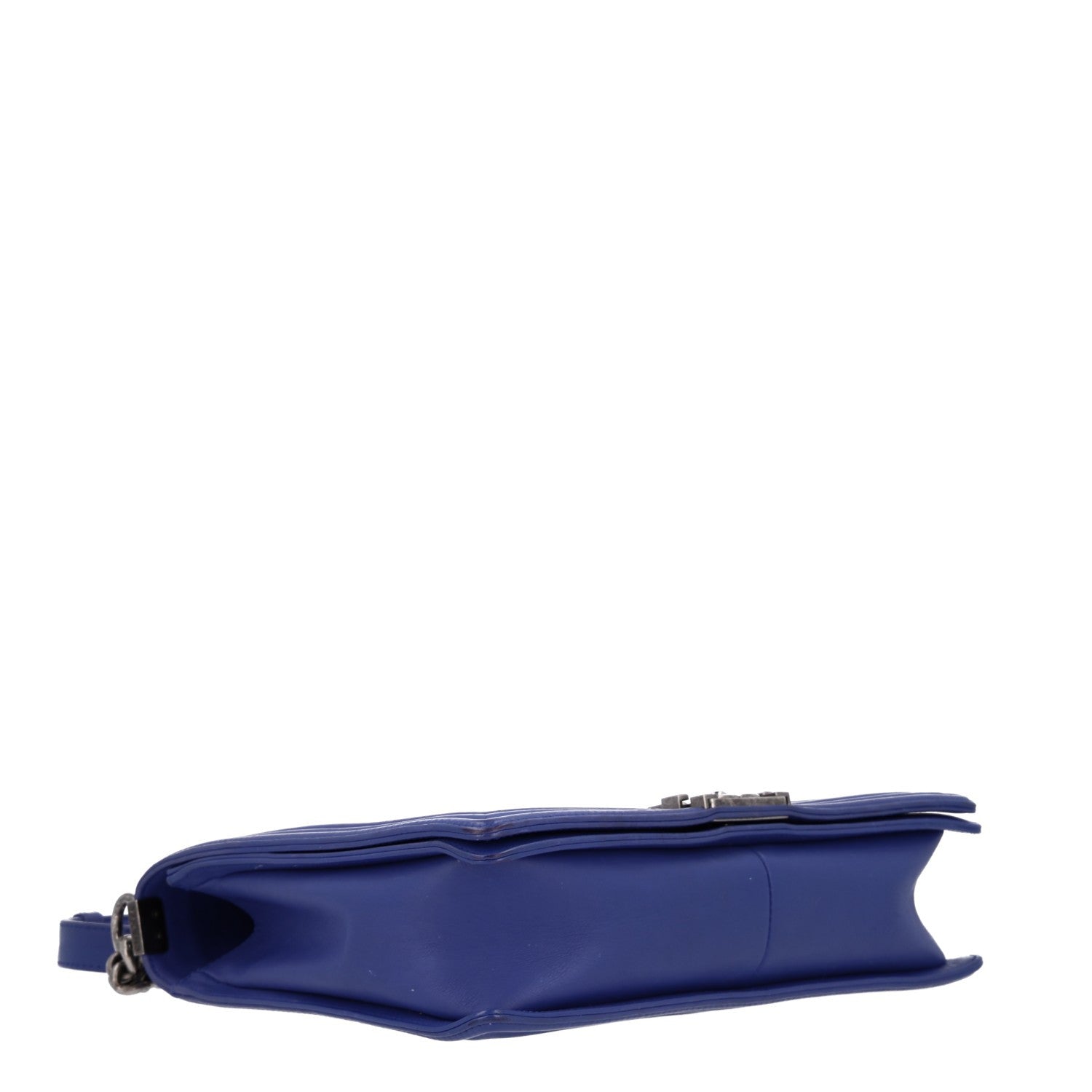 Chanel Calfskin Quilted Large Boy Flap Dark Blue 4 of 10