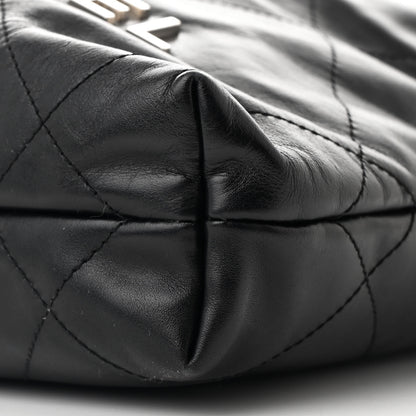 Chanel Shiny Calfskin Quilted Mini Chanel 22 Black 10 of 10