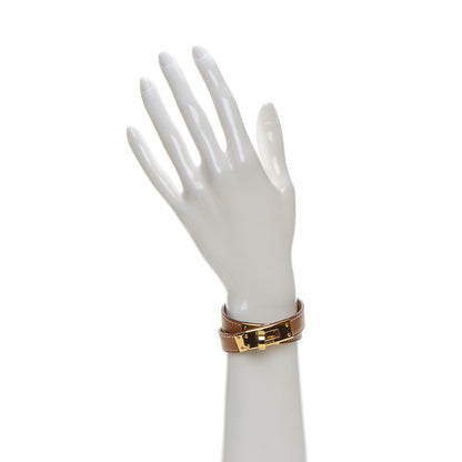 Hermes Barenia Kelly Double Tour Bracelet XS Fauve 2 of 9