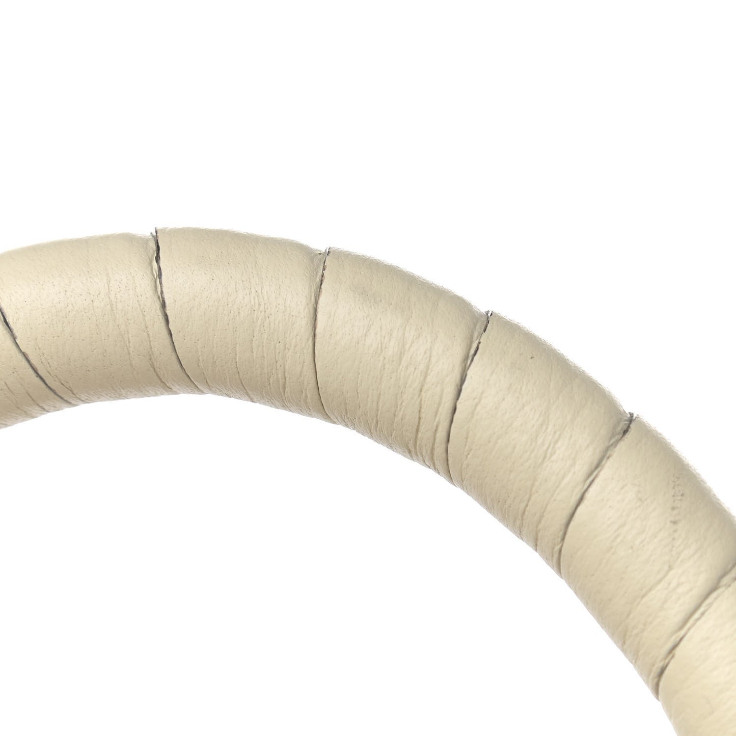 Raffia Small Grain Calfskin Medium Marcie Basket White