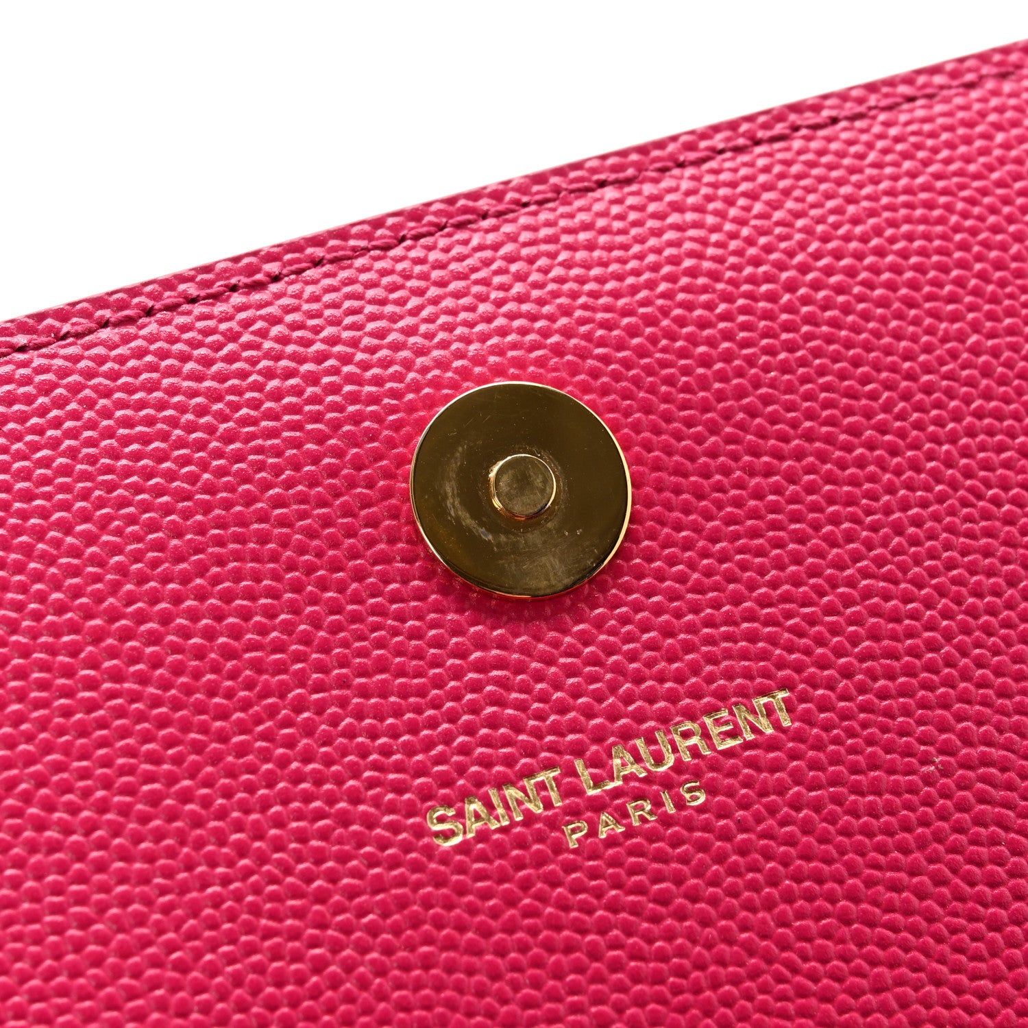 Saint Laurent Grain De Poudre Classic Monogram Cassandre Clutch Lipstick Fuchsia 10 of 12