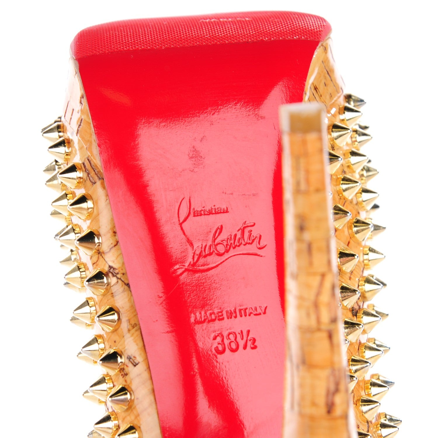 Christian Louboutin Cork Alti Spikes 160 Pumps 38.5 6 of 7