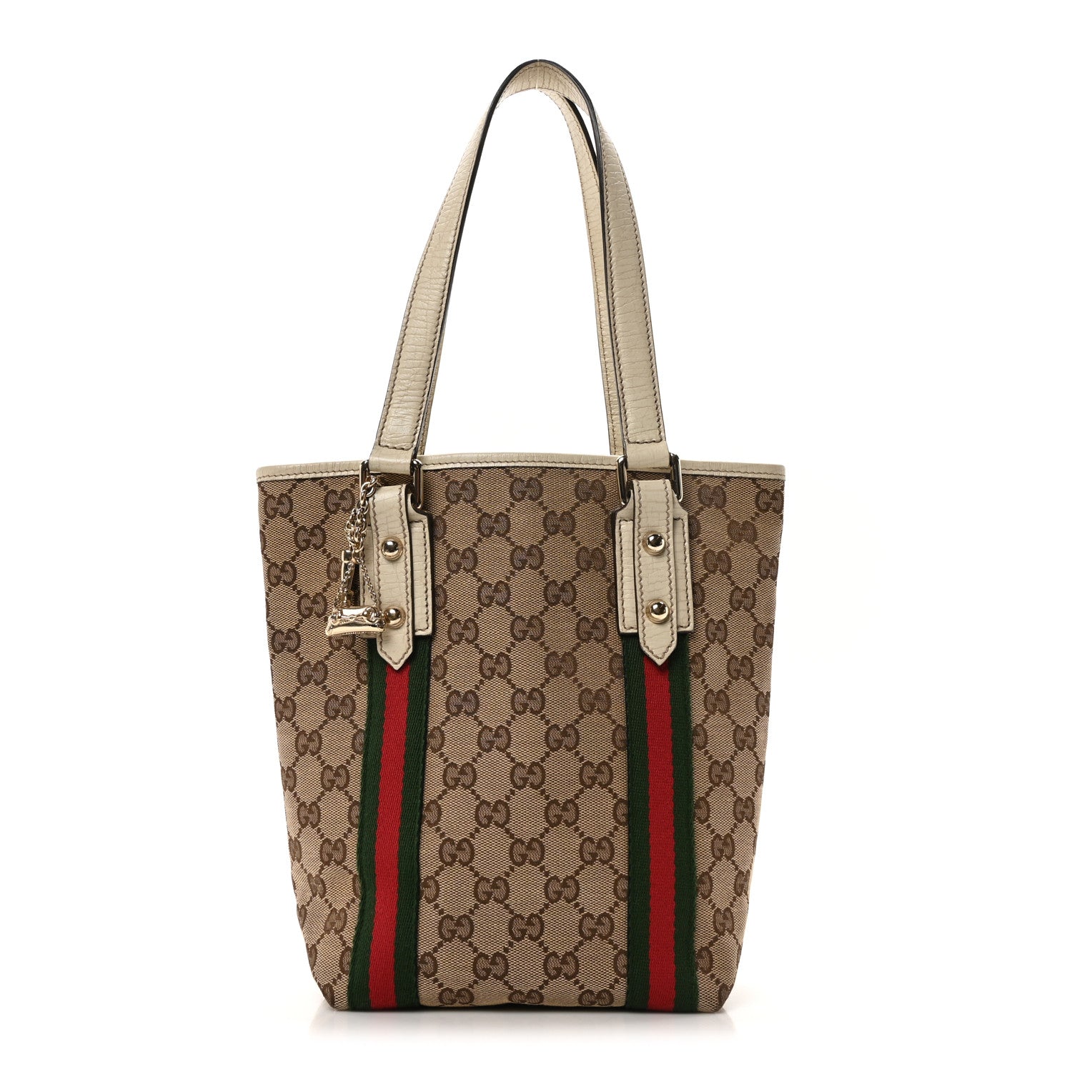Gucci Monogram Web Small Jolicoeur Shopper Tote Off White 1 of 10