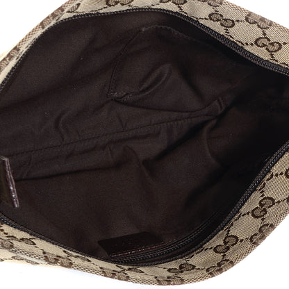Gucci Monogram Web Small Flat Messenger Crossbody Dark Brown 5 of 7