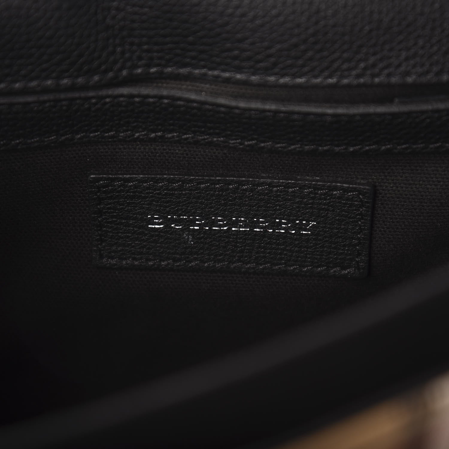 Burberry Derby Calfskin Vintage Check Small Macken Crossbody Bag Black 6 of 10