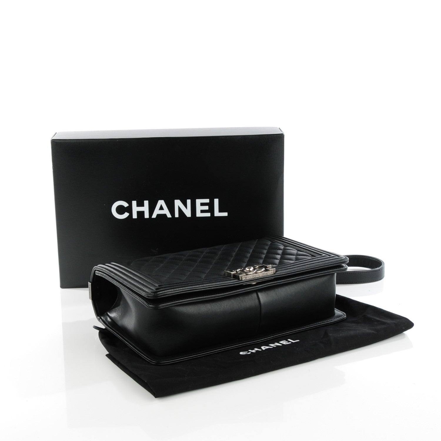 Chanel Calfskin Quilted New Medium Boy Flap Black 4 of 8