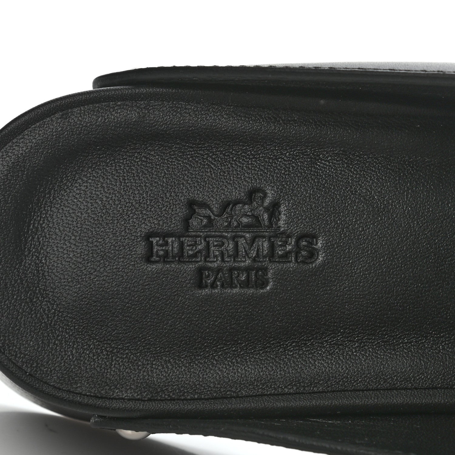 Hermes Calfskin Calya Mules 37 Black 6 of 7