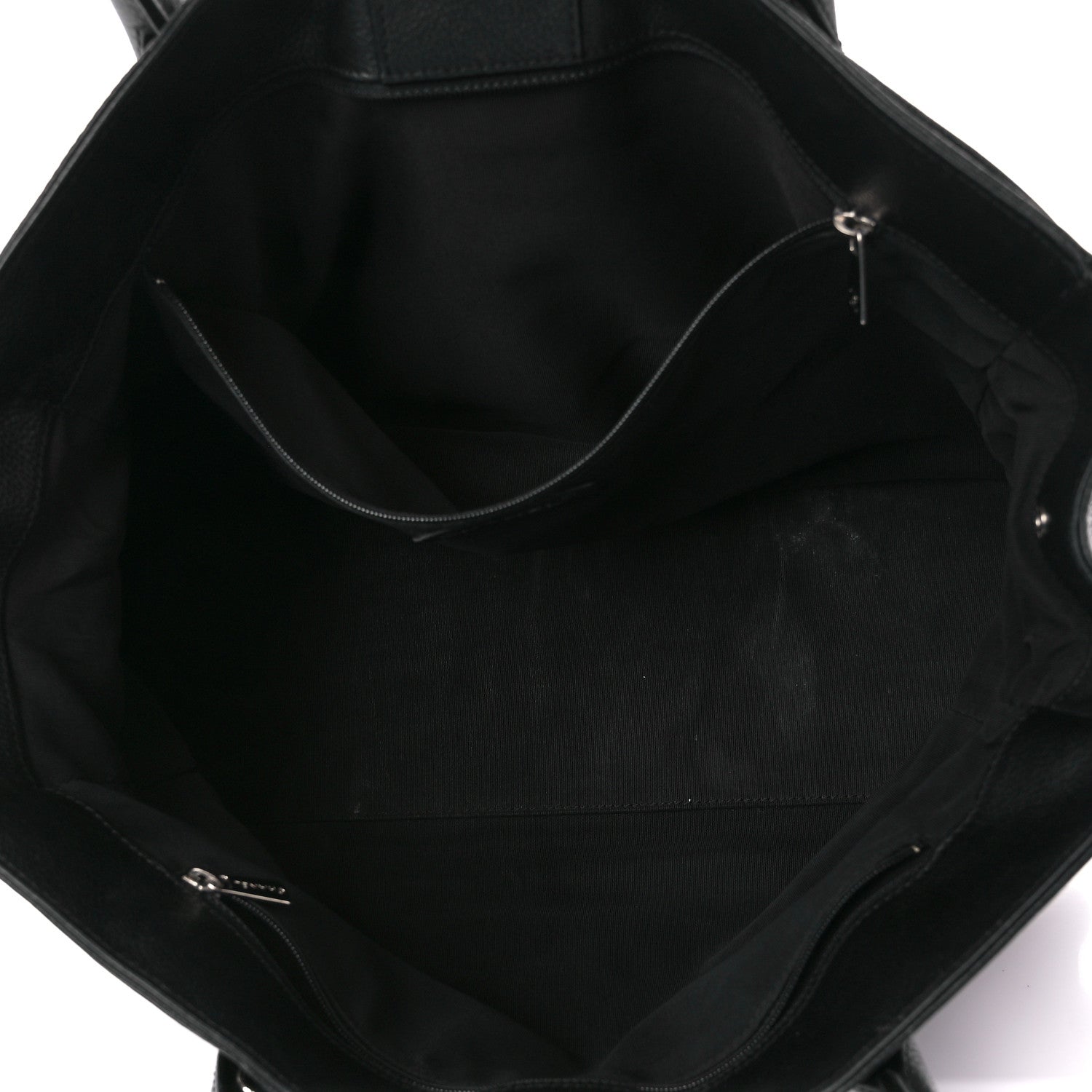 Chanel Calfskin Cerf Executive Shopper Tote Black 5 of 18