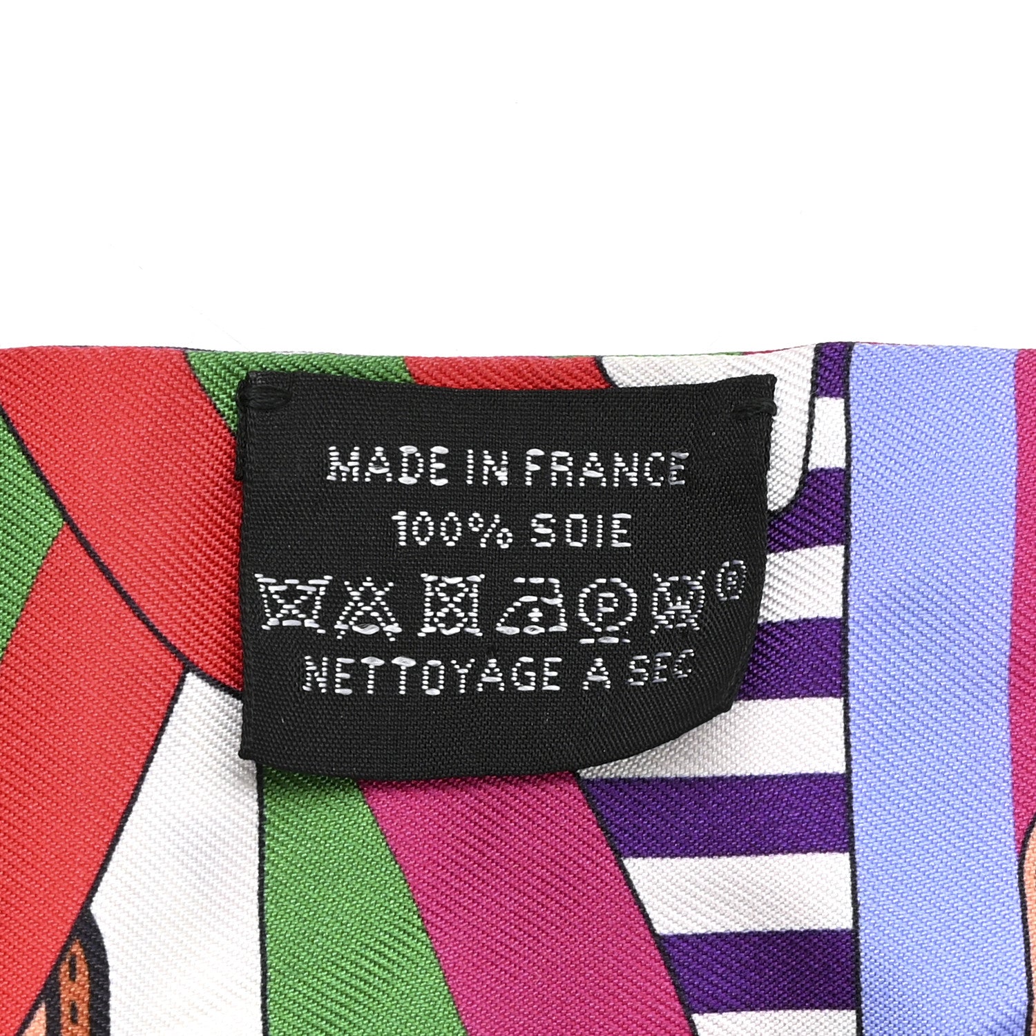 Hermes Silk Sangles Twilly Violet Rouge Vert 3 of 5