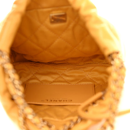 Chanel Shiny Calfskin Quilted Mini Chanel 22 Yellow 4 of 10