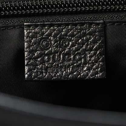 Gucci Nylon Monogram Double Buckle Flap Messenger Bag Black 5 of 9