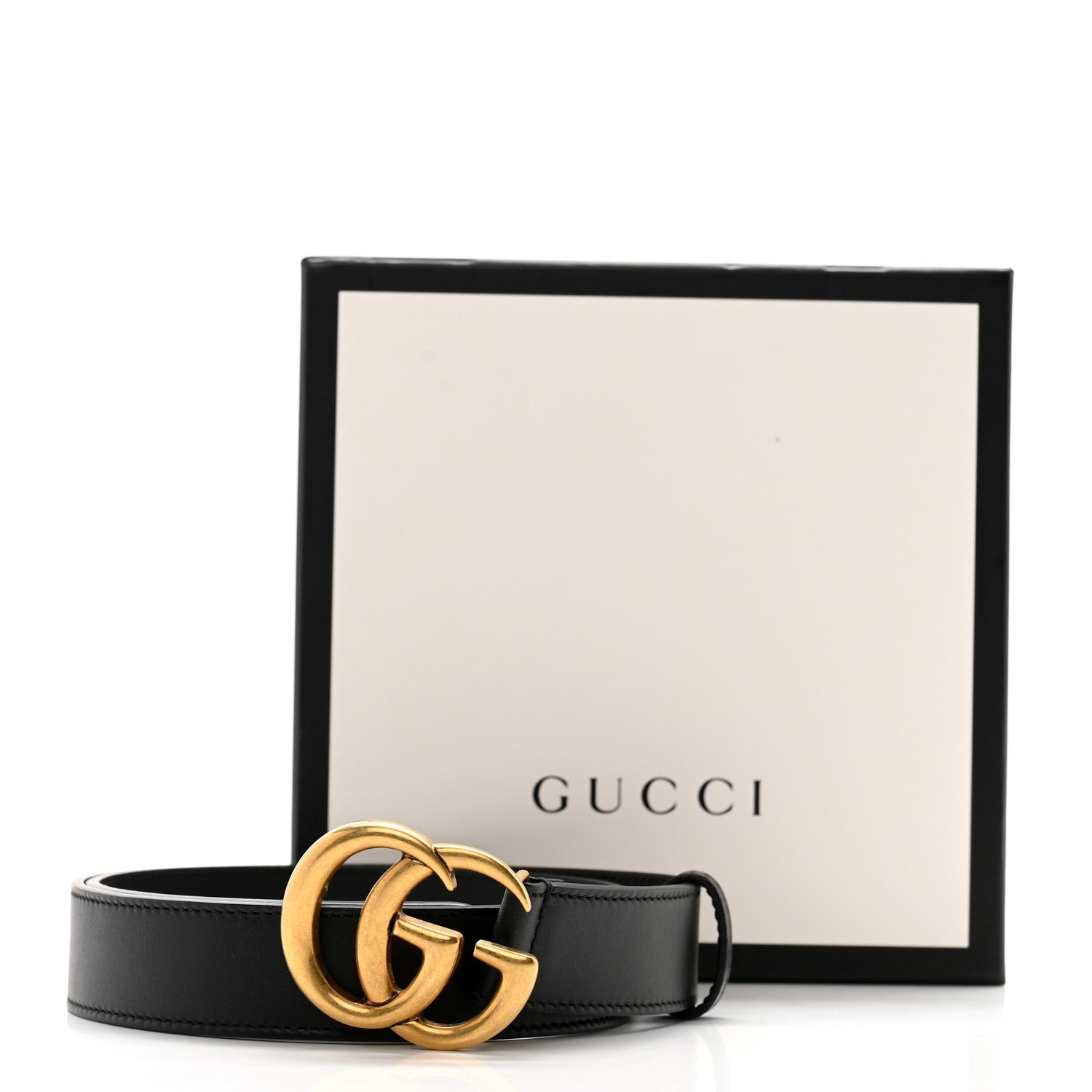 Gucci Calfskin Double G 30mm Belt 75 30 Black 7 of 7