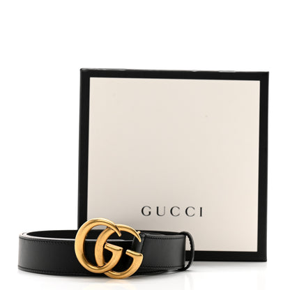 Gucci Calfskin Double G 30mm Belt 75 30 Black 7 of 7