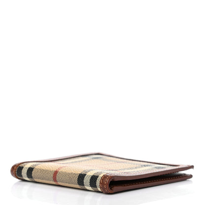Burberry Haymarket Check Bi-Fold Wallet Brown 4 of 7