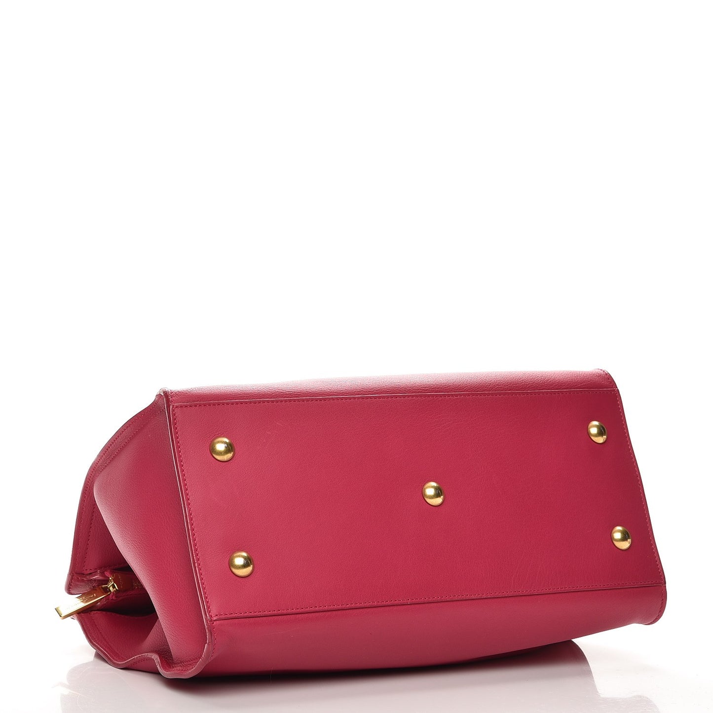 Calfskin Small Classic Y Cabas Fuchsia