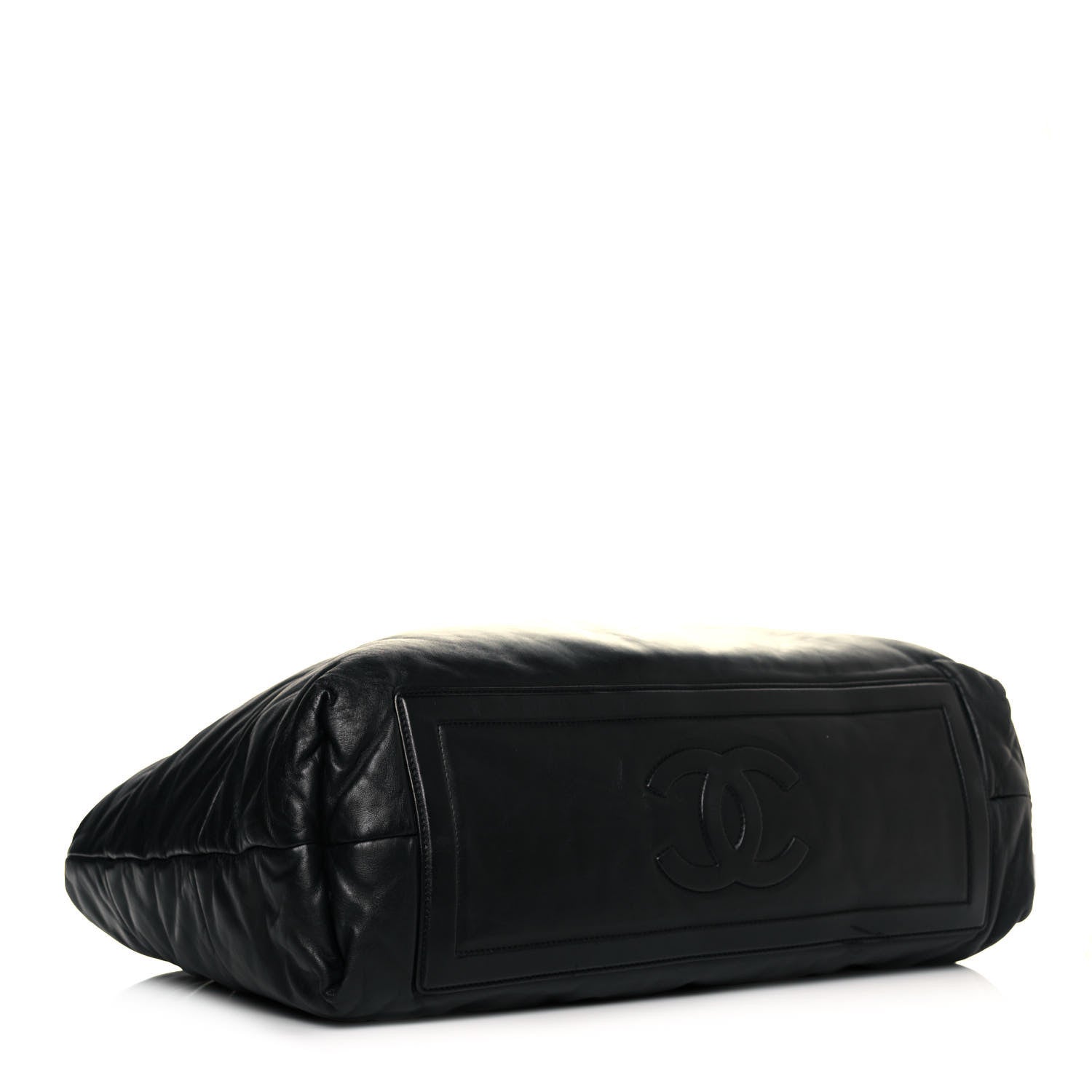 Chanel Lambskin Quilted Extra Large Coco Cocoon Reversible Tote Black 3 of 14