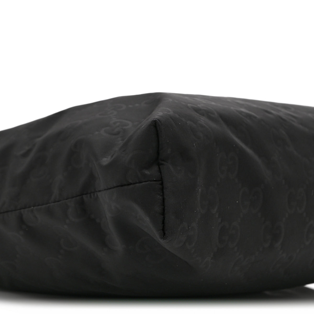 Nylon Monogram Dollar Calfskin Flat Messenger Bag Black