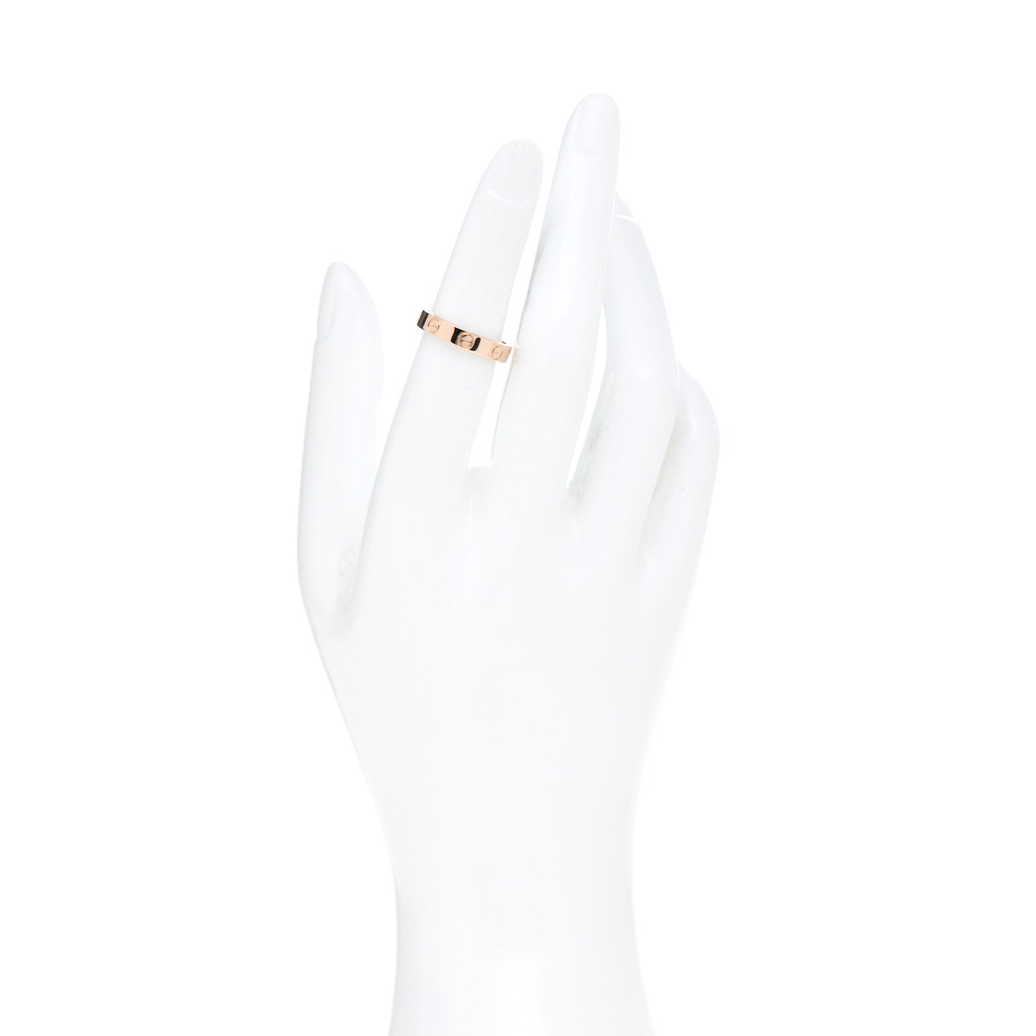 Cartier 18K Pink Gold 3.5mm LOVE Wedding Band Ring 50 5.5 2 of 4