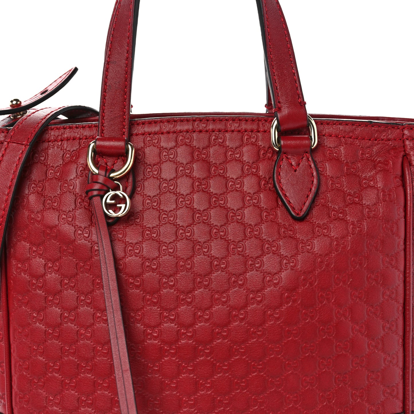 Microguccissima Small Bree Tote Red