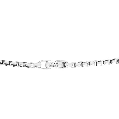 David Yurman Sterling Silver Black Diamond Streamline Cross Station Necklace 26" 4 of 4