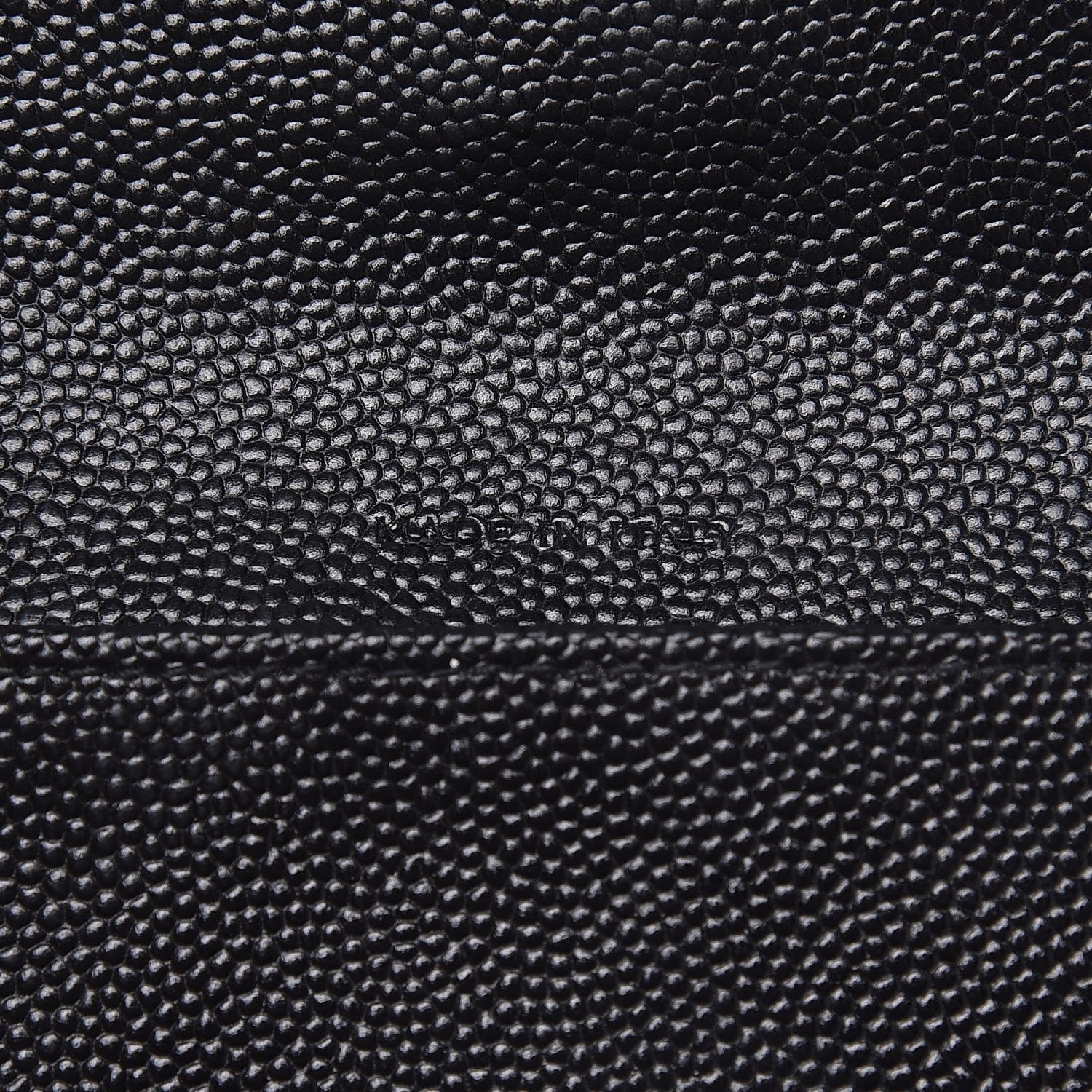 Saint Laurent Grain De Poudre Matelasse Chevron Small Monogram Passport Case Black 7 of 10