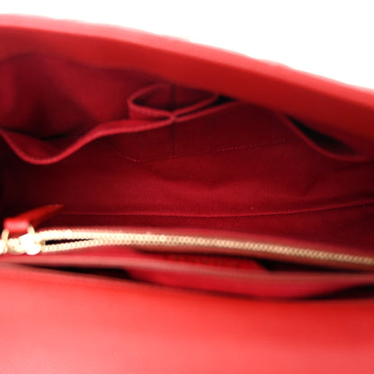 Chanel Caviar Lizard Embossed Quilted Small Coco Handle Flap Red 5 of 11