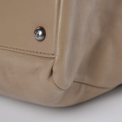 Fendi Vitello Saddle Ayers Large Peekaboo Iconic Satchel Argilla Saddle 19 of 23
