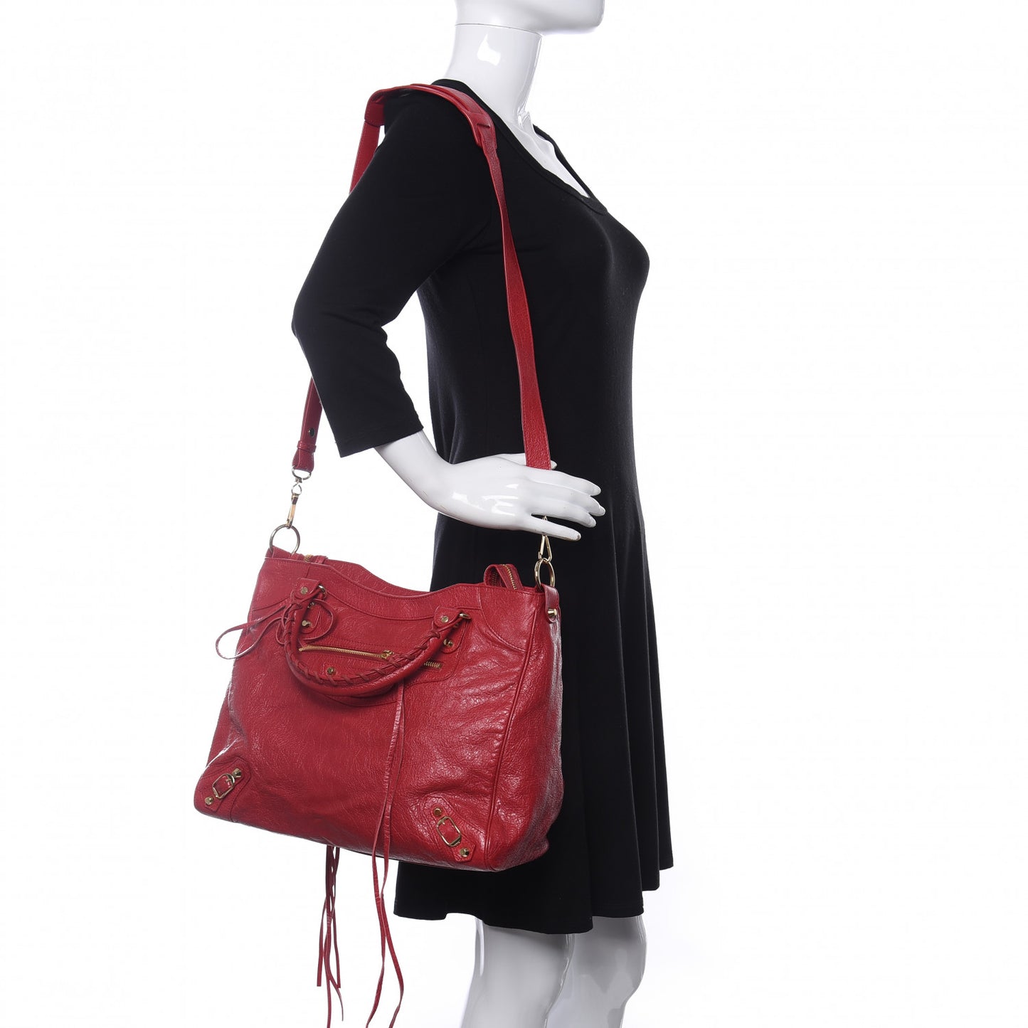 Agneau Classic Gold Hardware Velo Rouge Sapphire